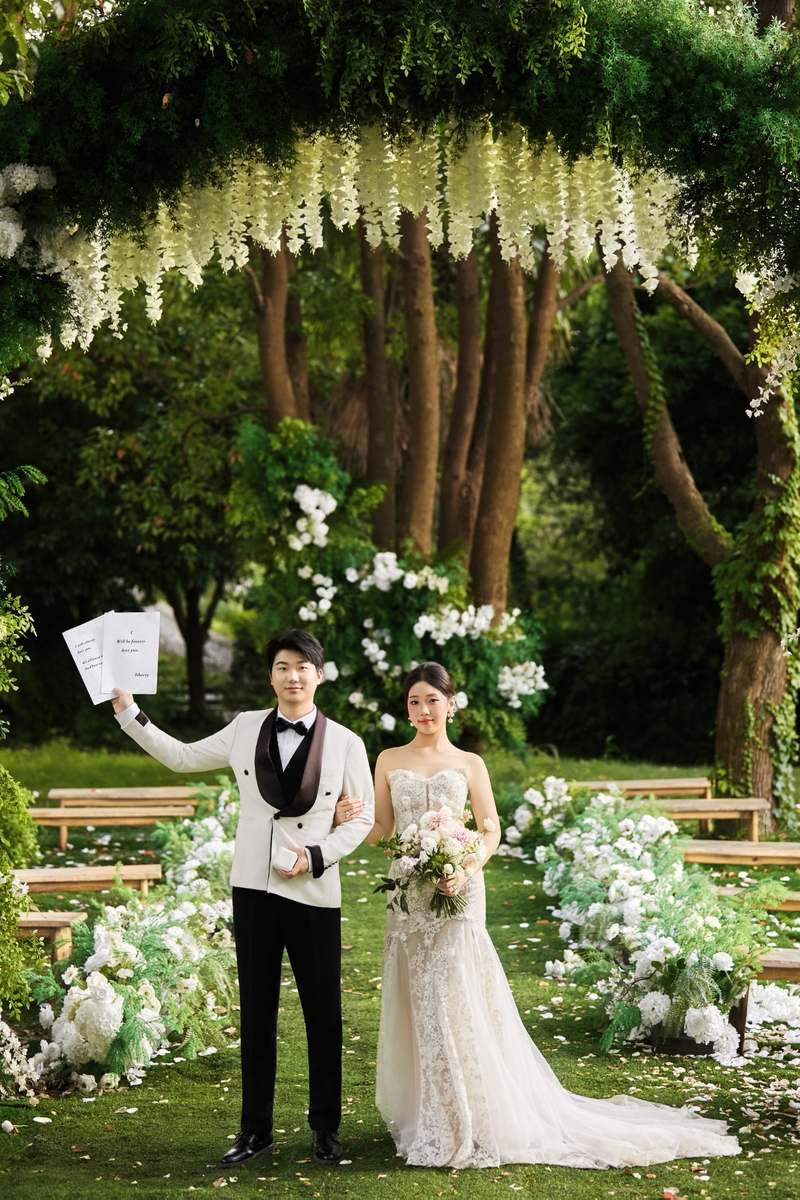 花园婚纱照